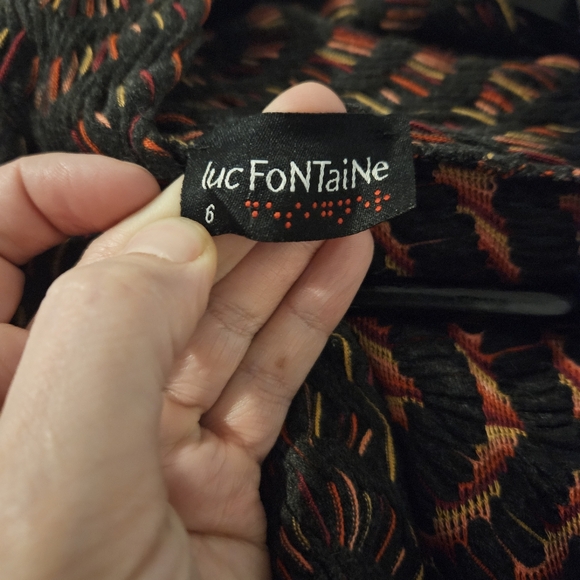 Luc fontaine women's unique knit tunic top - Picture 4 of 10